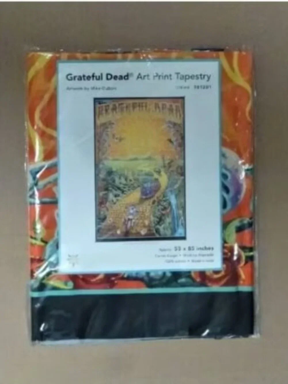 Grateful Dead Golden Road Tapestry by Mike DuBois ~ 53” x 85” ~ Brand New!